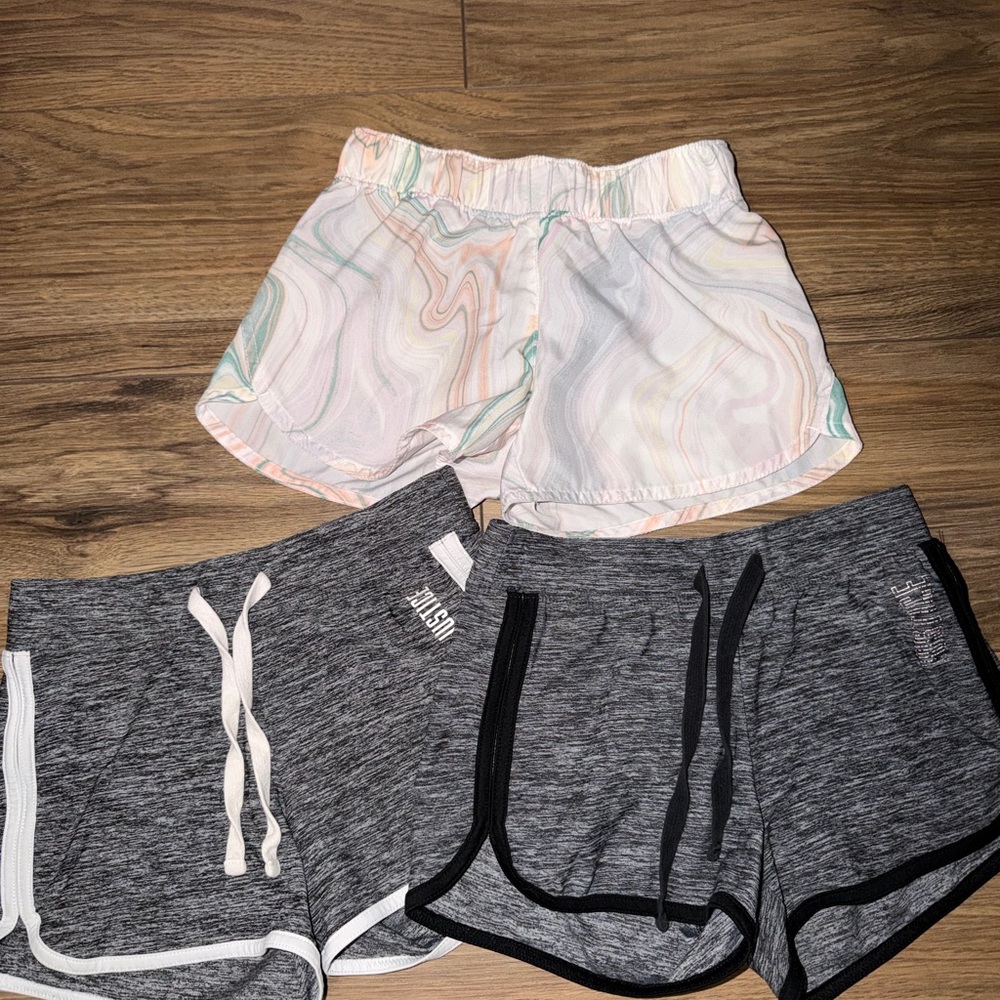 Light Marble Print Women’s Shorts - Pastel